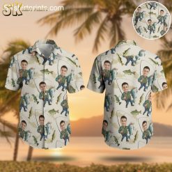 Bass Fishing Hawaiian for Men Largemouth Fish Print - Adult & Kids T-Shirts, Sweatshirts & Hoodies apparel design preview 1