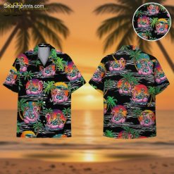 Skeleton Flamingo Hawaiian Men Women Tropical Skull - Adult & Kids T-Shirts, Sweatshirts & Hoodies apparel design preview 1