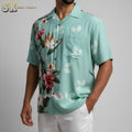Tropical Hibiscus Floral Hawaiian Men Short Sleeve - Adult & Kids T-Shirts, Sweatshirts & Hoodies apparel design preview 1