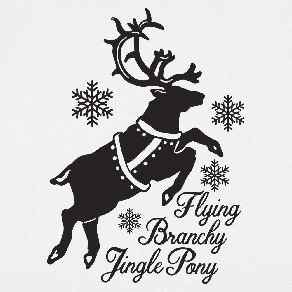 Flying Branchy Jingle Pony - Adult & Kids T-Shirts, Sweatshirts & Hoodies apparel design preview 1