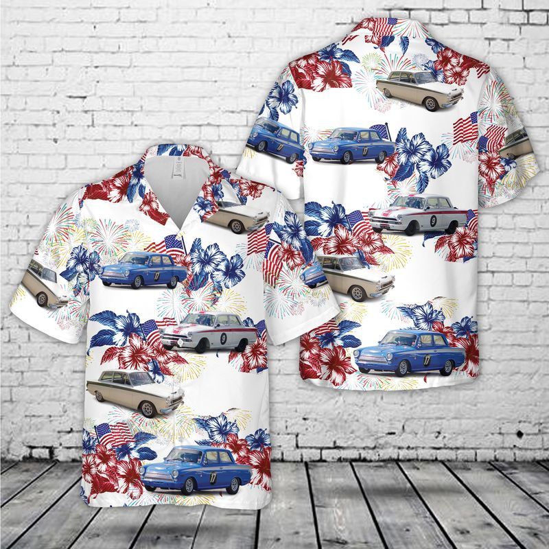 Ford Lotus Cortina Mk1 1964, 4Th Of July Trendy - Adult & Kids T-Shirts, Sweatshirts & Hoodies apparel design preview 1