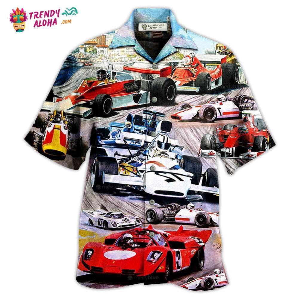 Formula One Car Racing Fast Cool Style Hawaiian - Adult & Kids T-Shirts, Sweatshirts & Hoodies apparel design preview 1