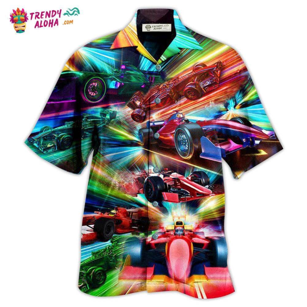 Formula One Car Racing Warning Auto Fast Hawaiian - Adult & Kids T-Shirts, Sweatshirts & Hoodies apparel design preview 1