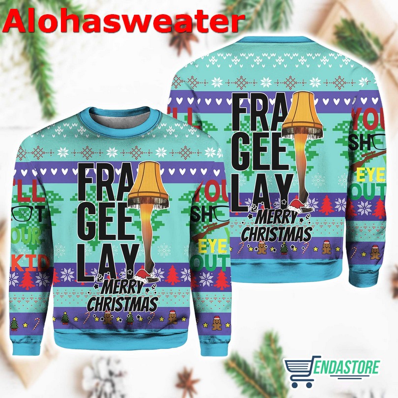 Fragile Leg Lamp Gra Gee Lay Ugly Christmas Sweater - Holiday Gift product image