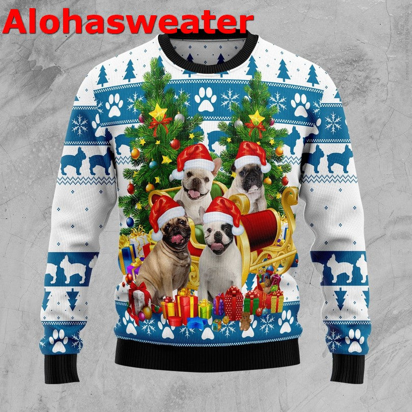 French bulldog Christmas Sweater - Holiday Gift product image 3
