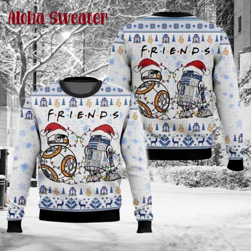 Friends Robot Holiday Ugly Christmas Sweater - Holiday Gift product image