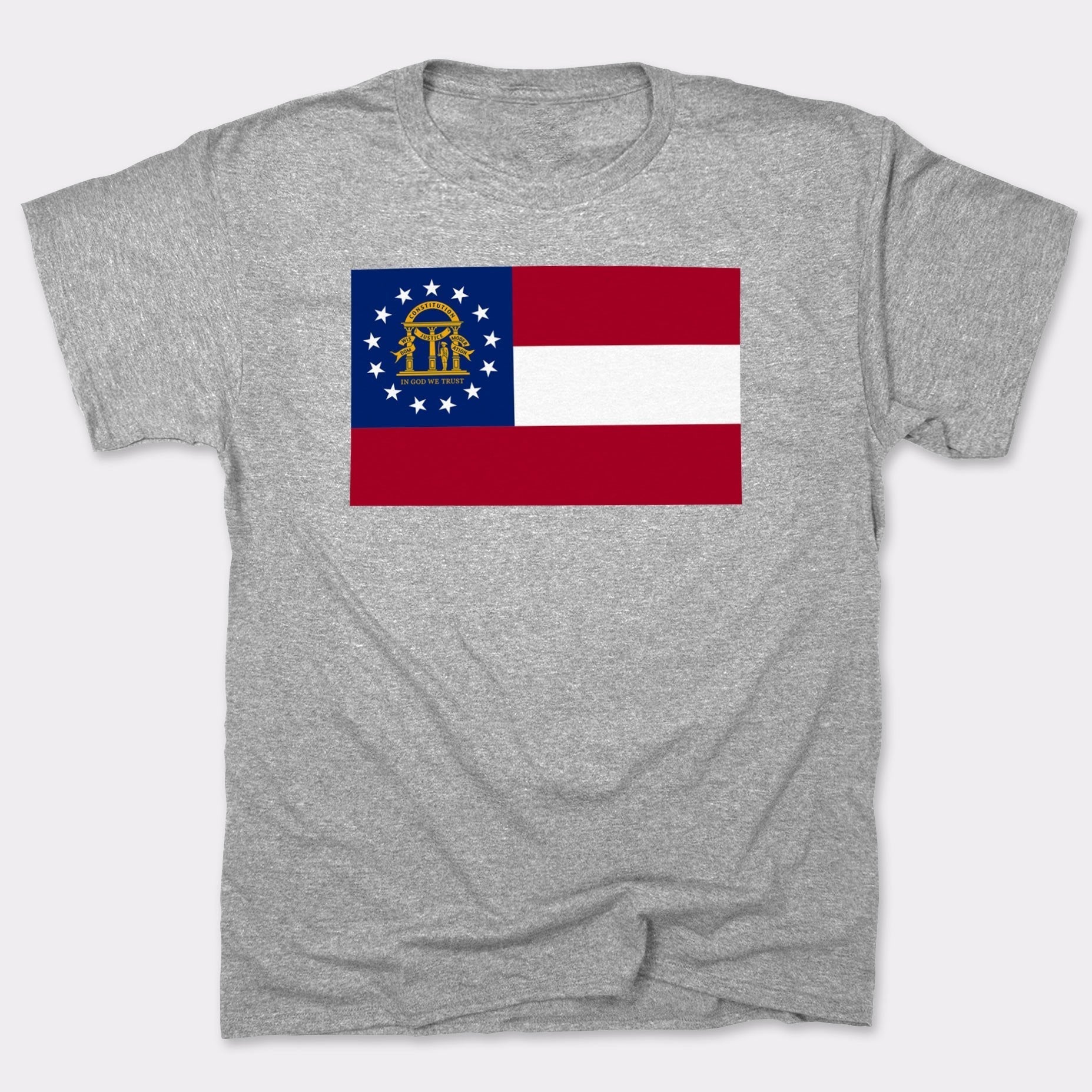 Georgia Flag Full Color - Adult & Kids T-Shirts, Sweatshirts & Hoodies apparel design preview 1