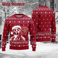 Ghostface Wearing Santa Hat Ugly Christmas Sweater - Holiday Gift product image