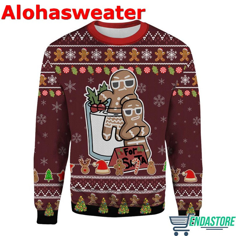 Gingerbread For Santa Christmas Sweater - Holiday Gift product image