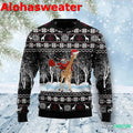 Giraffe and Santa Ugly Christmas Sweater - Holiday Gift product image