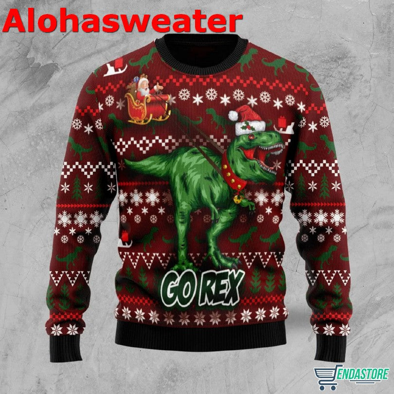 Go Vegan Santa Ugly Christmas Sweater - Holiday Gift product image 2