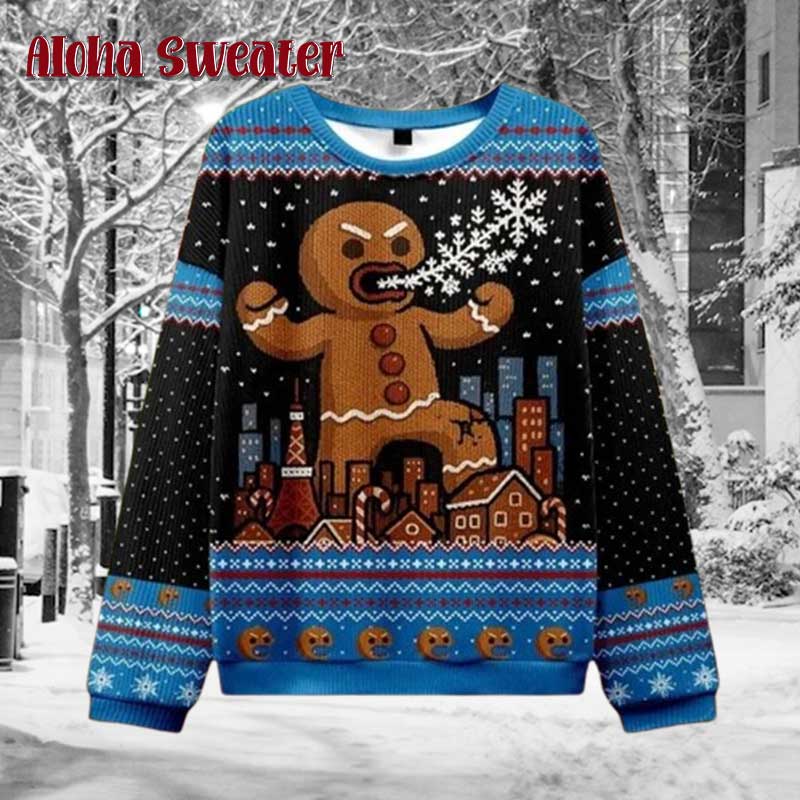 Oh Snap Gingerbread Funny Gingerbread Ugly Christmas Sweater - Holiday Gift product image 4