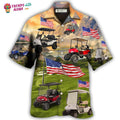 Golf Independence Day Club Car Hawaiian Trendy Aloha - Adult & Kids T-Shirts, Sweatshirts & Hoodies apparel design preview 1