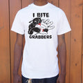 I Bite Pussy Grabbers - Adult & Kids T-Shirts, Sweatshirts & Hoodies apparel design preview 1