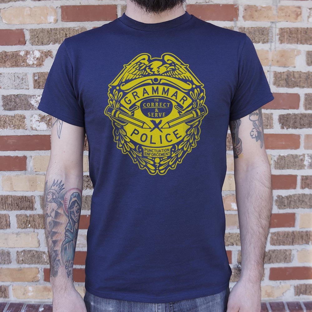 Grammar Police - Adult & Kids T-Shirts, Sweatshirts & Hoodies apparel design preview 1