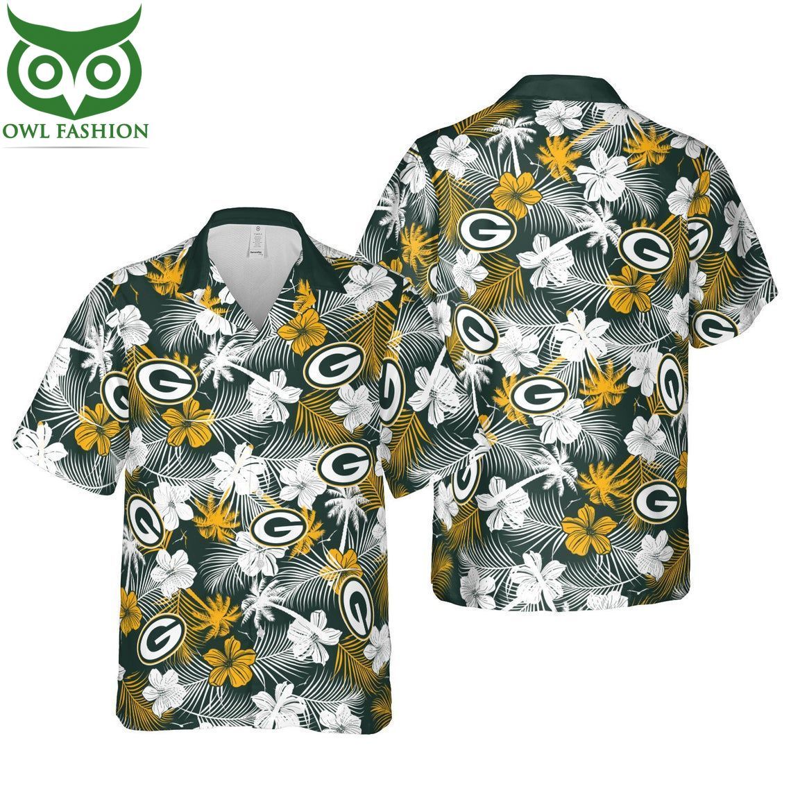 Green Bay Packers Display Football Spirit on Hawaiian - Adult & Kids T-Shirts, Sweatshirts & Hoodies apparel design preview 1