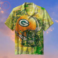 Green Bay Packers Graffiti Art Splashed on Hawaiian - Adult & Kids T-Shirts, Sweatshirts & Hoodies apparel design preview 1