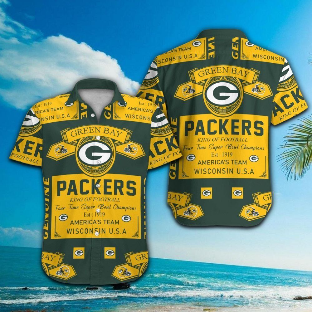 Green Bay Packers Hawaiian Tropical Exclusive - Adult & Kids T-Shirts, Sweatshirts & Hoodies apparel design preview 1