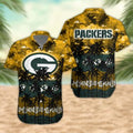 Green Bay Packers Palm Trees Sunset Hawaiian - Adult & Kids T-Shirts, Sweatshirts & Hoodies apparel design preview 1