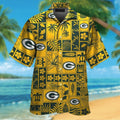 Green Bay Packers Hawaiian Tropical Design - Adult & Kids T-Shirts, Sweatshirts & Hoodies apparel design preview 1
