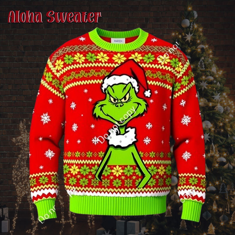 Grinch Skate Contest Ugly Christmas Sweater - Holiday Gift product image 3