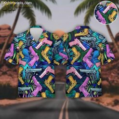 Tactical Gun Hawaiian for Men Military Weapons Button - Adult & Kids T-Shirts, Sweatshirts & Hoodies apparel design preview 1