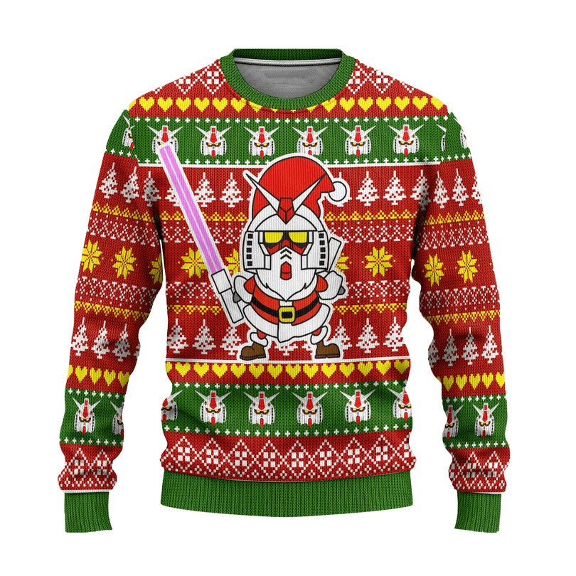 Gundam Anime Ugly Christmas Sweater - Holiday Gift product image