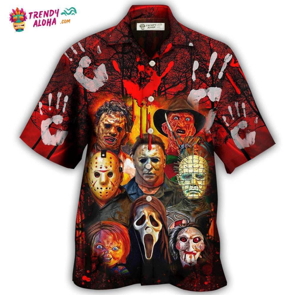 Halloween Horror Movie Characters Blood Scary - Adult & Kids T-Shirts, Sweatshirts & Hoodies apparel design preview 1