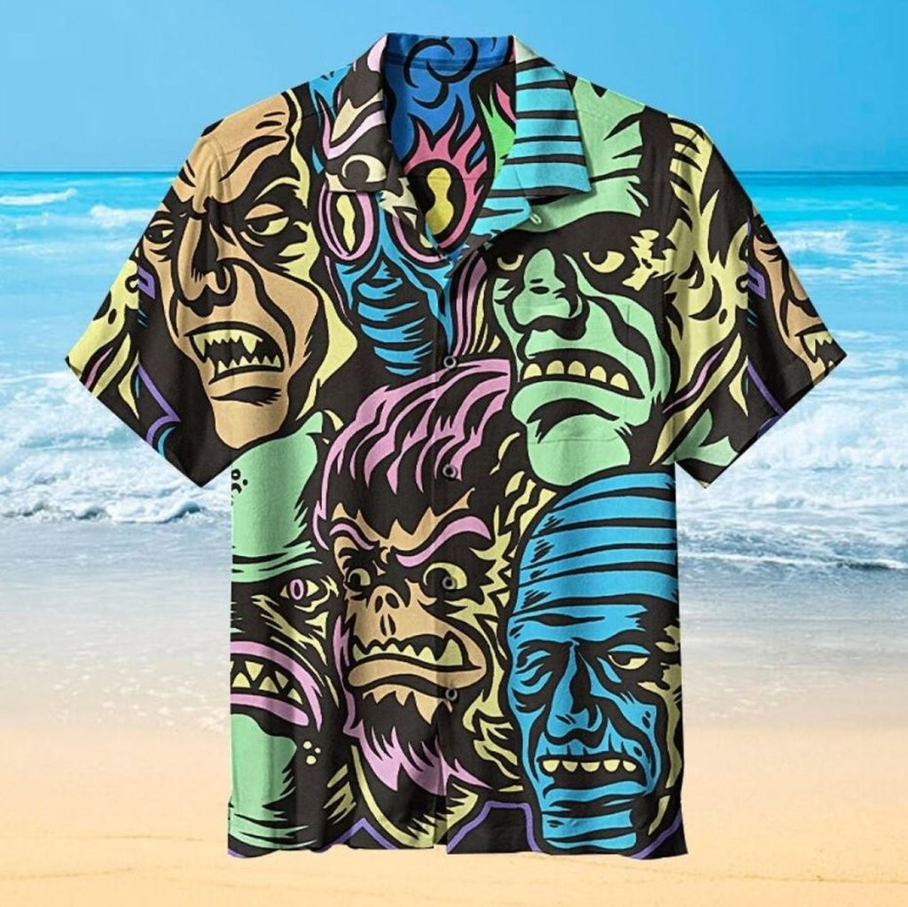 Halloween Horror Nights 2022 Trendy Hawaiian - Adult & Kids T-Shirts, Sweatshirts & Hoodies apparel design preview 1