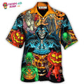 Halloween Scary Skull Pumpkin Horror Art Style - Adult & Kids T-Shirts, Sweatshirts & Hoodies apparel design preview 1