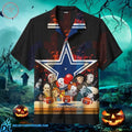 Halloween Themed Dallas Cowboys Clown Featured - Adult & Kids T-Shirts, Sweatshirts & Hoodies apparel design preview 1