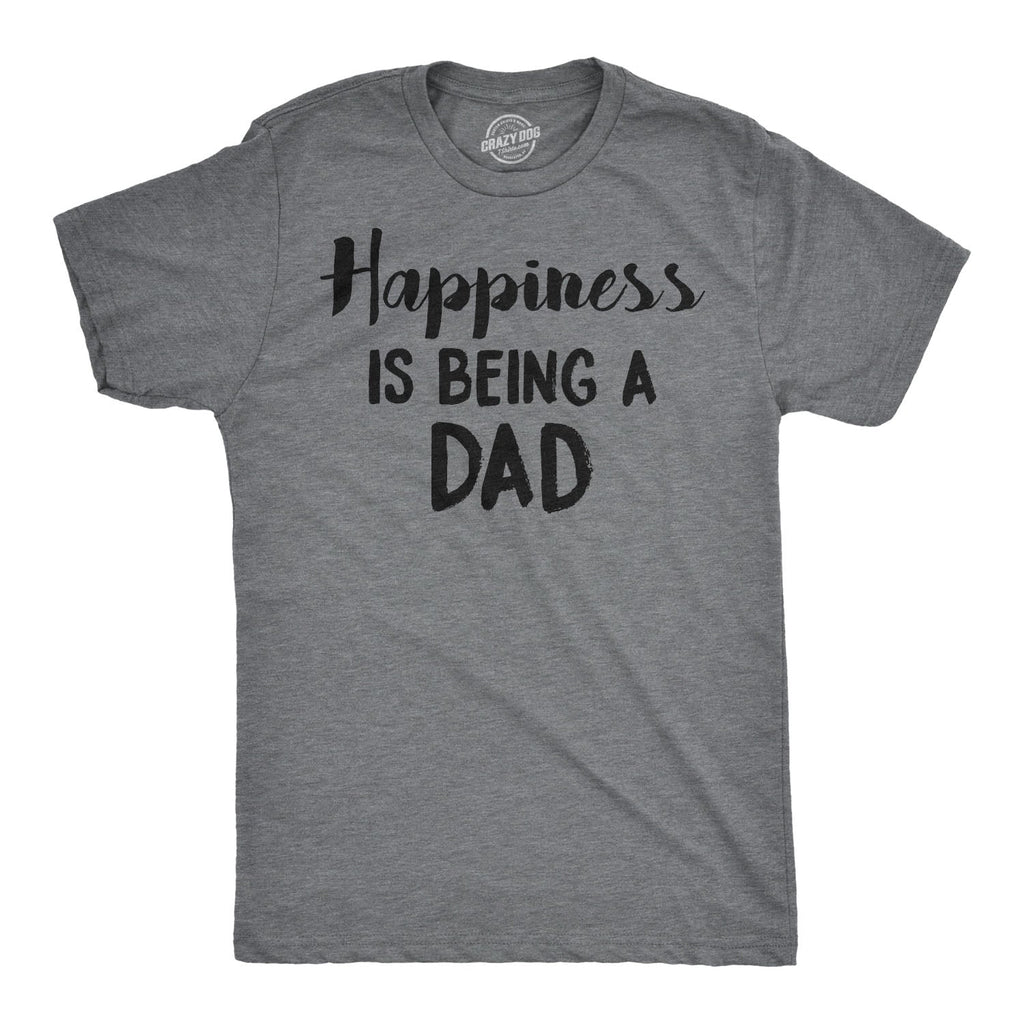 Happiness Is Being Dad - Adult & Kids T-Shirts, Sweatshirts & Hoodies apparel design preview 1