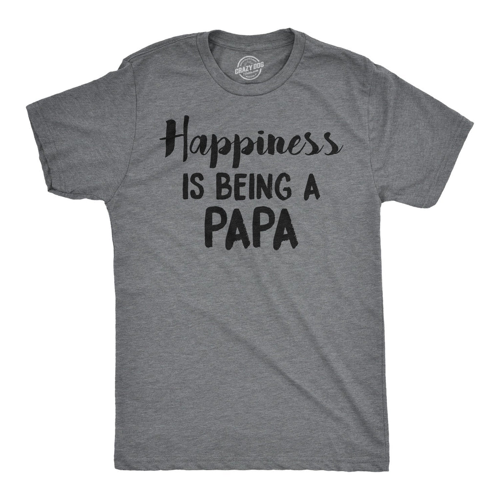 Happiness Is Being Papa - Adult & Kids T-Shirts, Sweatshirts & Hoodies apparel design preview 1