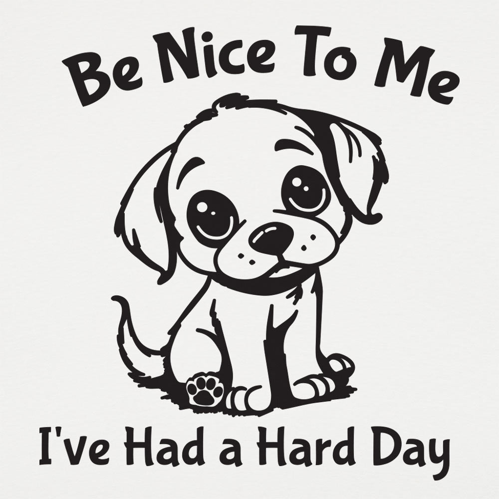 Hard Day Puppy - Adult & Kids T-Shirts, Sweatshirts & Hoodies apparel design preview 1