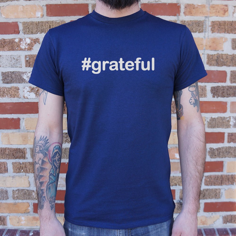 Hashtag Grateful - Adult & Kids T-Shirts, Sweatshirts & Hoodies apparel design preview 1