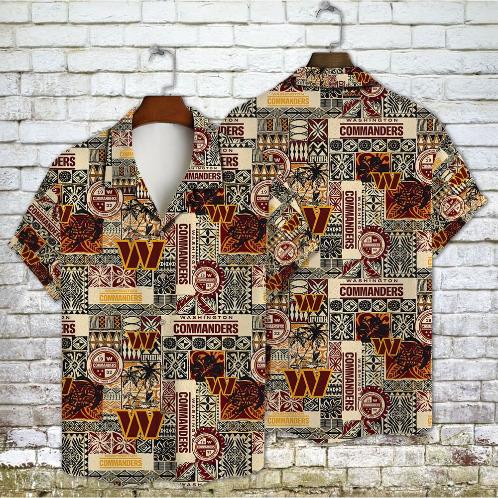 Hawaiian Aop from Washington Commanders - Adult & Kids T-Shirts, Sweatshirts & Hoodies apparel design preview 1
