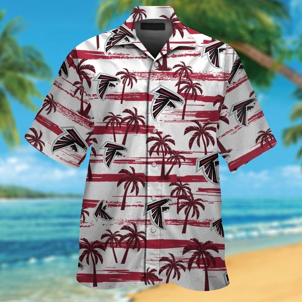 Hawaiian Atlanta Falcons Short Sleeve Button Up - Adult & Kids T-Shirts, Sweatshirts & Hoodies apparel design preview 1
