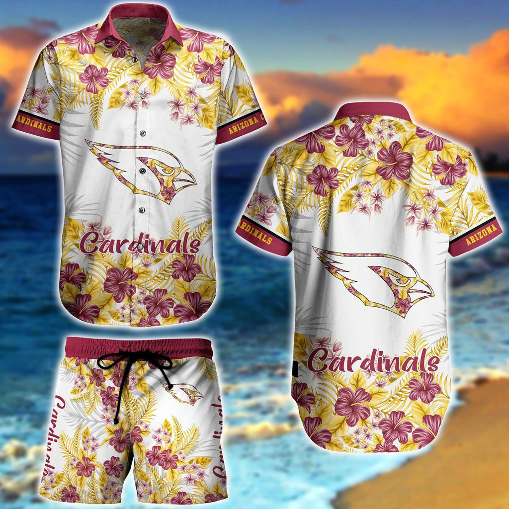 Hawaiian Collection Arizona Cardinals Ensemble Short - Adult & Kids T-Shirts, Sweatshirts & Hoodies apparel design preview 1