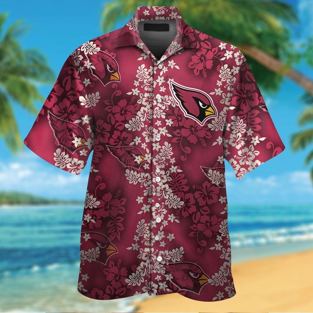 Hawaiian Design Arizona Cardinals Tropical Short - Adult & Kids T-Shirts, Sweatshirts & Hoodies apparel design preview 1