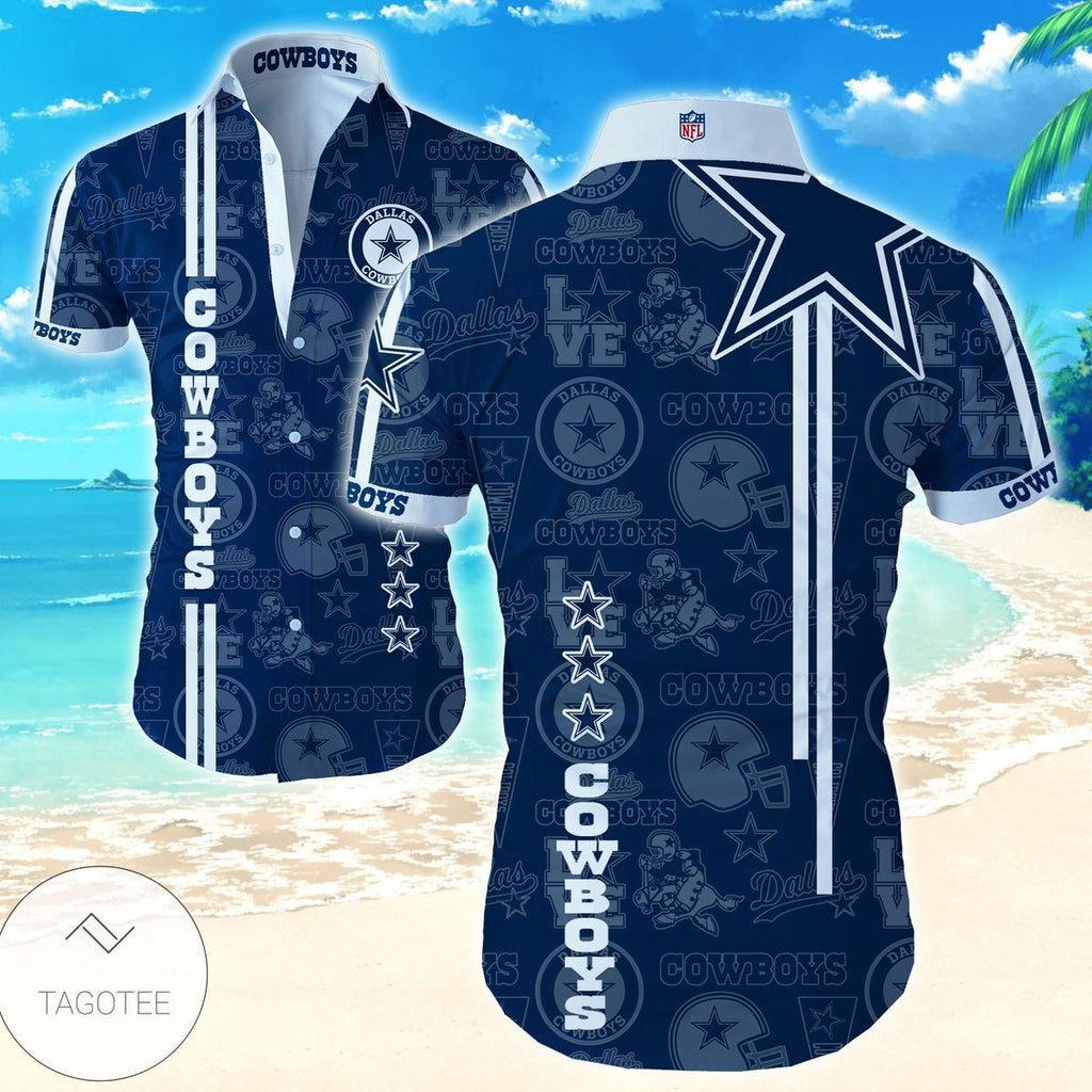 Hawaiian Featuring Vibrant Styles Dallas Cowboys - Adult & Kids T-Shirts, Sweatshirts & Hoodies apparel design preview 1
