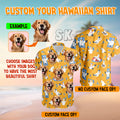 Custom dog face Hawaiian example - Adult & Kids T-Shirts, Sweatshirts & Hoodies apparel design preview 1