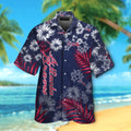 Hawaiian Short Sleeve Atlanta Braves Button Up - Adult & Kids T-Shirts, Sweatshirts & Hoodies apparel design preview 1