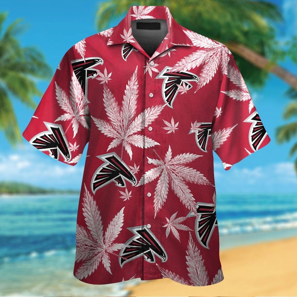Hawaiian Short Sleeve Atlanta Falcons Button Up - Adult & Kids T-Shirts, Sweatshirts & Hoodies apparel design preview 1