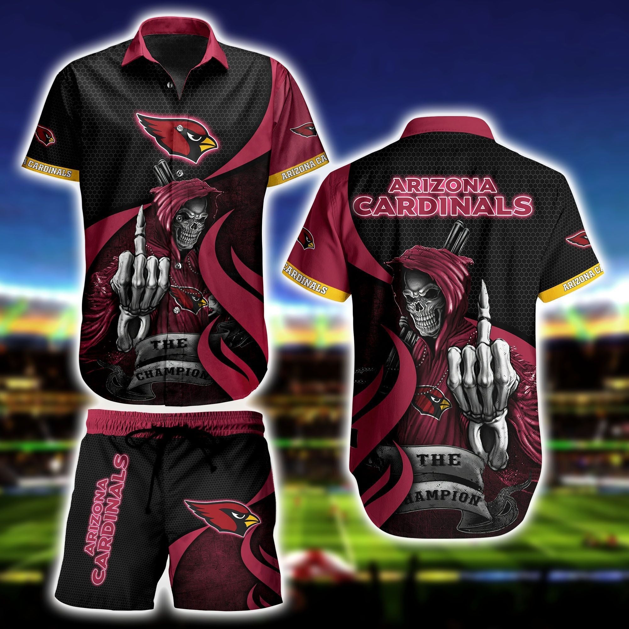 Hawaiian Style Series Arizona Cardinals Short - Adult & Kids T-Shirts, Sweatshirts & Hoodies apparel design preview 1