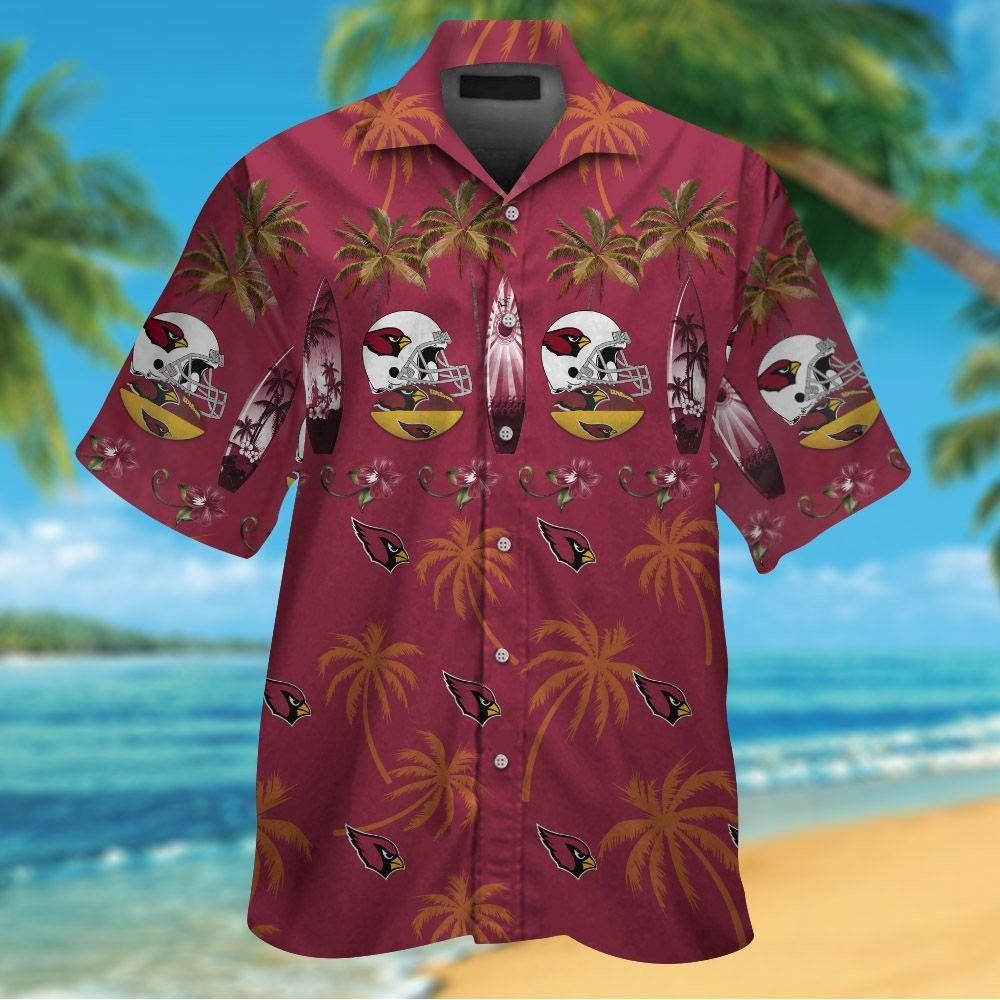 Hawaiian Tropical Short Sleeve Arizona Cardinals - Adult & Kids T-Shirts, Sweatshirts & Hoodies apparel design preview 1