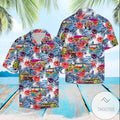 Hippie Car Cruising Through Tropical Summer on - Adult & Kids T-Shirts, Sweatshirts & Hoodies apparel design preview 1