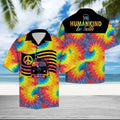 Hippie Car Humankind Be Both Peace Sign Flag On Swirl - Adult & Kids T-Shirts, Sweatshirts & Hoodies apparel design preview 1