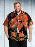 Holidays Big Tall Scary Pumpkin Hawaiian Horror Party - Adult & Kids T-Shirts, Sweatshirts & Hoodies apparel design preview 1