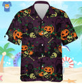 Horror Halloween Pumpkin Jack O Latern Hawaiian - Adult & Kids T-Shirts, Sweatshirts & Hoodies apparel design preview 1