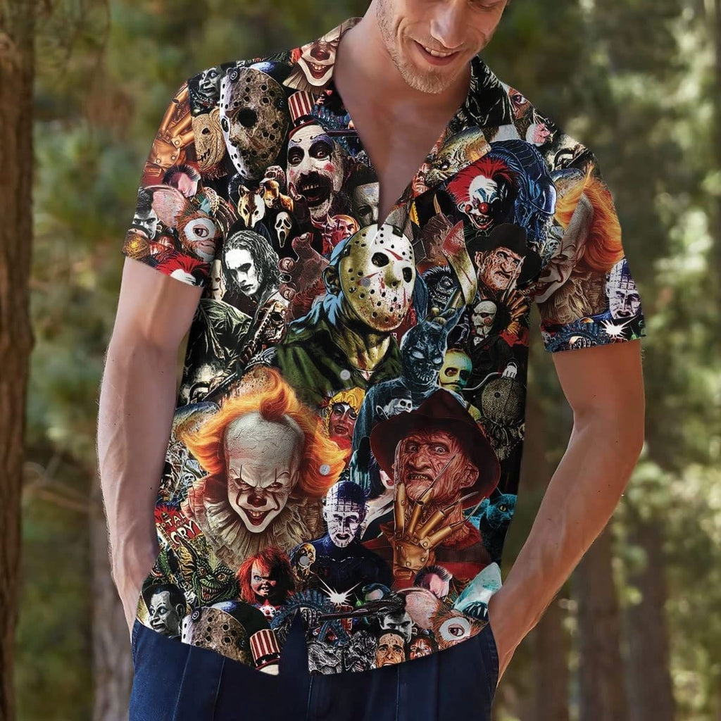Horror Halloween Trendy Hawaiian - Adult & Kids T-Shirts, Sweatshirts & Hoodies apparel design preview 1